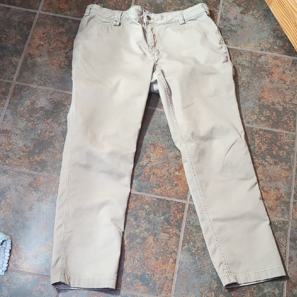Duluth Trading Co Women's Straight Leg Khaki Pants